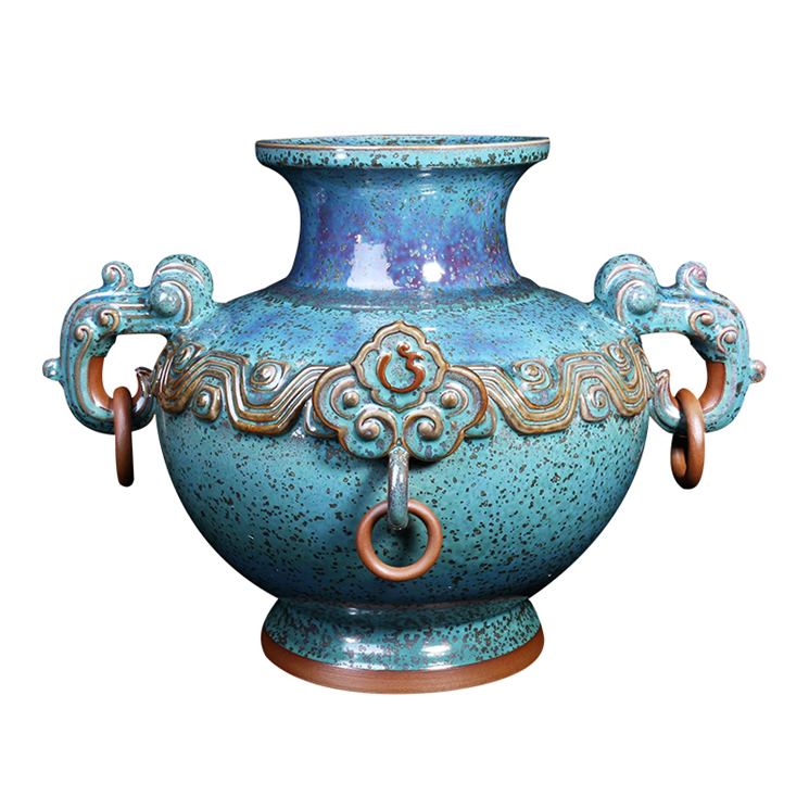 孔相卿国礼钧瓷华泰尊象征四海一心和平共处