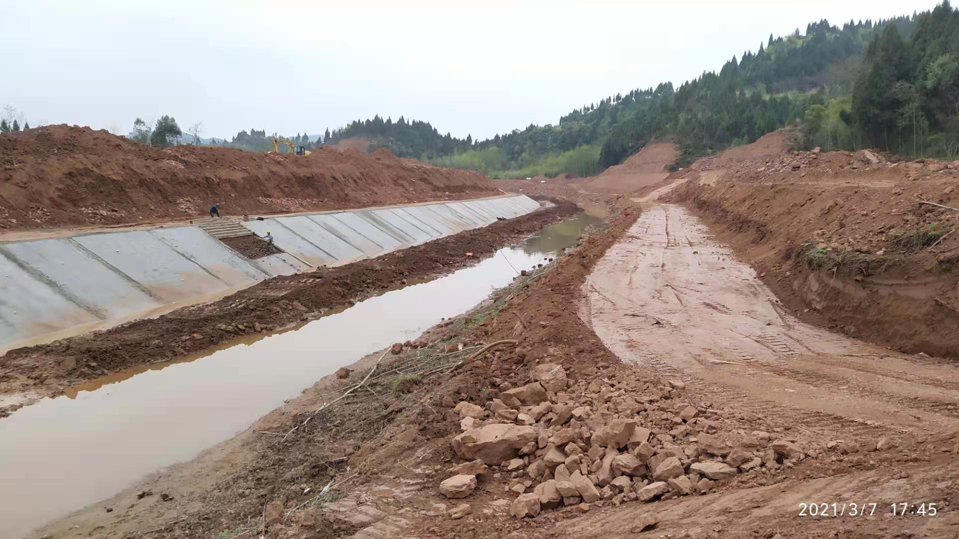 河舒建材園區河舒河建橋及修建防洪堤