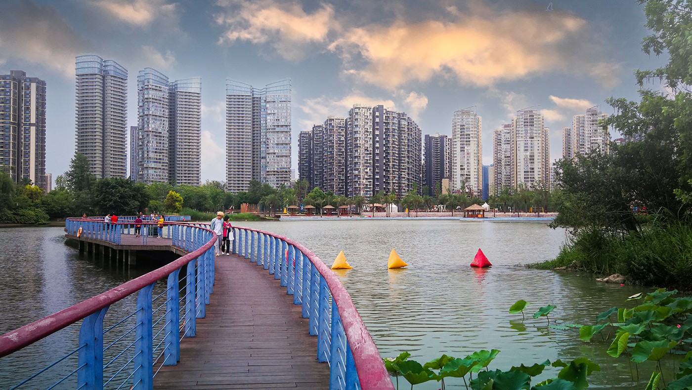 公园城市——锦江河畔的美景