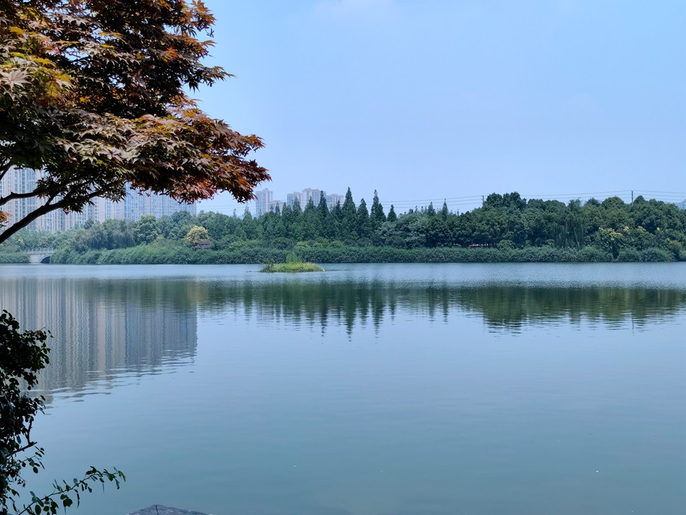 华阳南湖公园图片