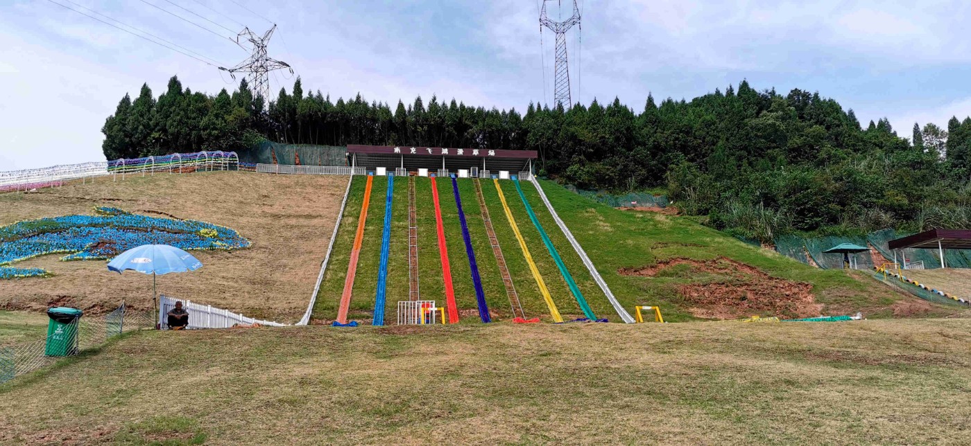 四川南充飞鸿滑草场图片