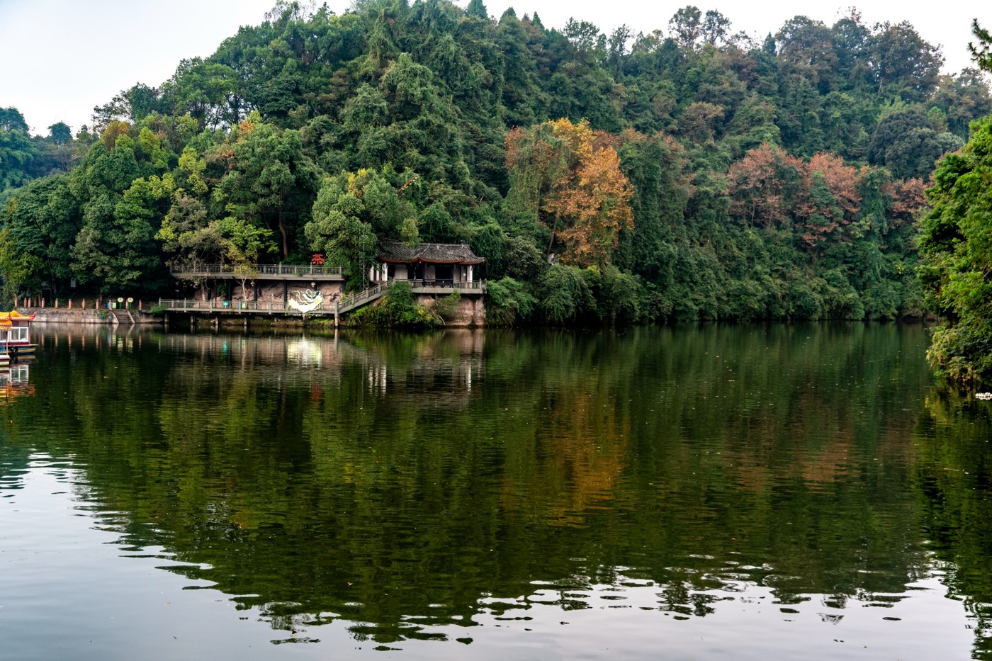 秋游竹溪湖