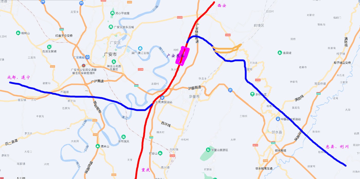 广安高铁机场规划图图片