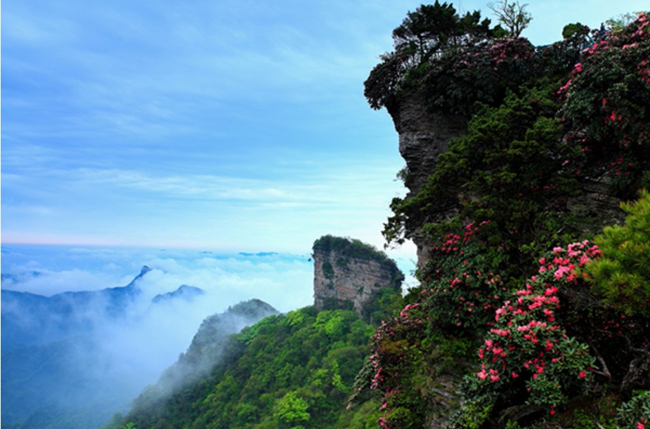 光雾山全景图图片