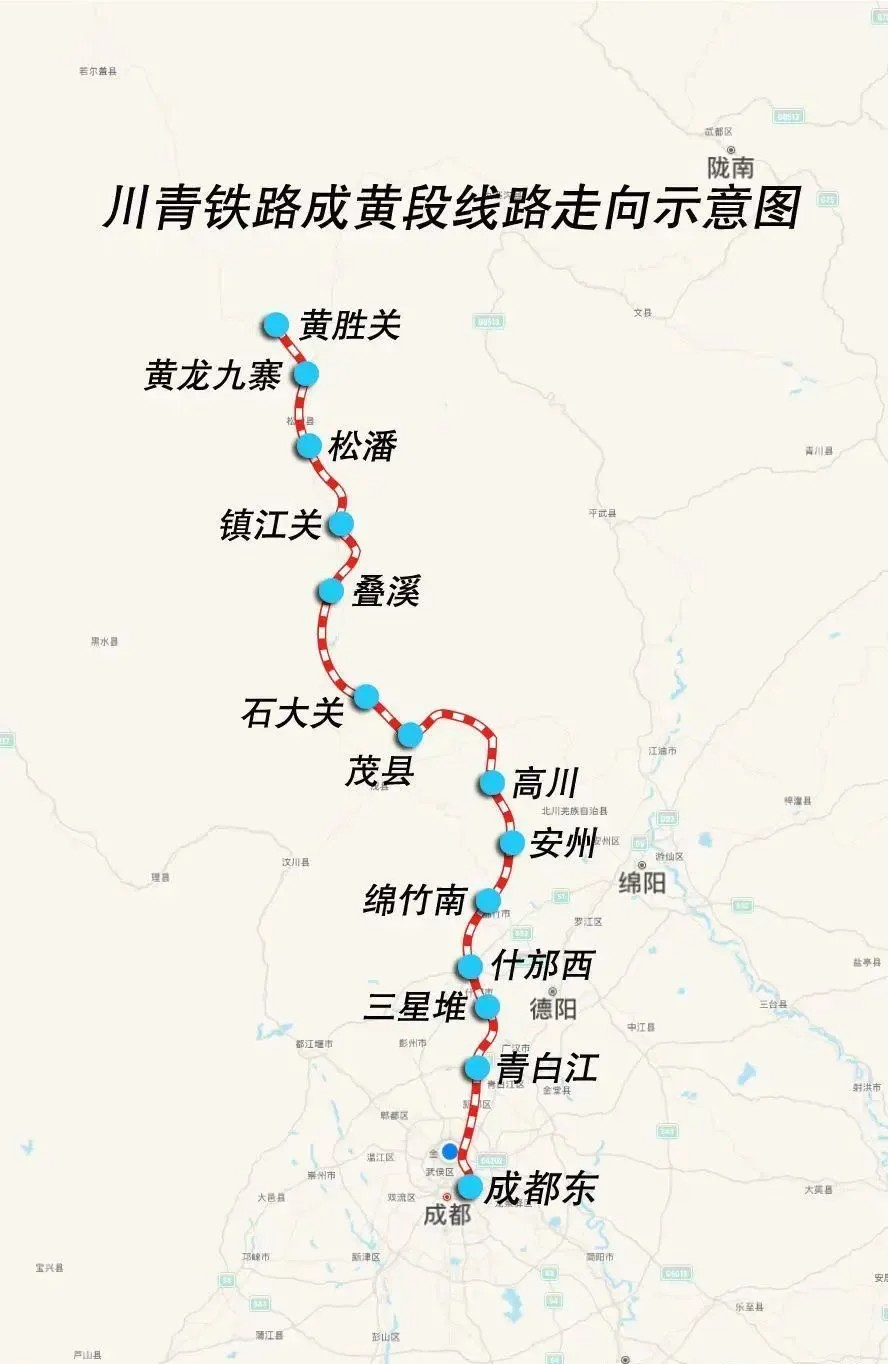 成兰高铁路线地图图片