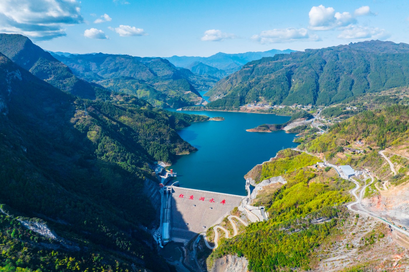 四川红鱼洞水库图片