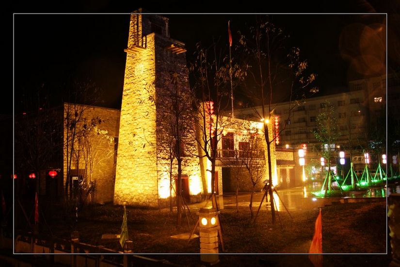 汶川夜色——美!