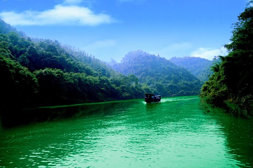 越溪河风景区图片